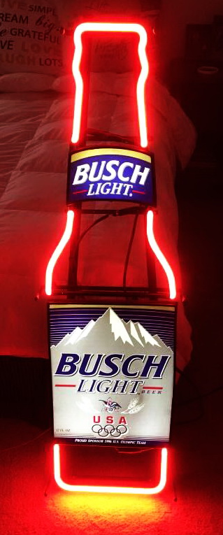 Busch Light Bottle Neon Sign